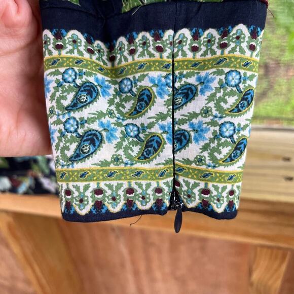 Tory Burch Women's Garden Wisteria Embellished Floral Top Size 2 - Picture 7 of 9